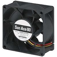 Sanyo Denki 9GA0824S2D001 Axial DC Axial Fan, 80x80x32mm, 24VDC, Low Power, Locked Rotor Sensor