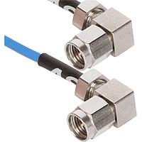 Amphenol SV Microwave 7015-1000 RF Cable Assemblies 2.92 M RA -2.92 M RA 6in CA for .085 Cbl