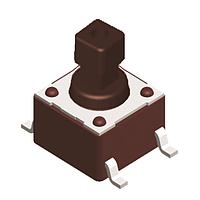 Diptronics DTSM-648N-V-B Tactile Switches 6x6 160gf BROWN SMT