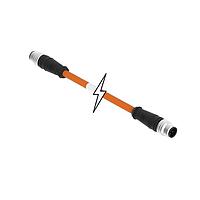 Molex 1201080427 Sensor Cables / Actuator Cables MIC 4P M/MP ST/ST D-CODED 9M ORG TPE