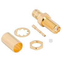 Amphenol RF 132453 Connectors SMA Str Crimp Jack LMR-240 50 Ohm BlkHd