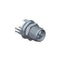 Amphenol LTW M8AS-02PFFP-SF8001 Circular Metric Connectors M Series Sensor Connector, Guided M8, Metal, 3A, 02 pins, Female Connector, Female Contact, Hexagonal, Screw Thread, PCB 180 , Receptacle, Front Fastened, IP68