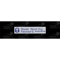 Matrix Orbital BLC2021-BK-USB-GW PC Bay Inserts, LCD Characters L.Blu Txt G/W B/G No Key w/ Black Bkt