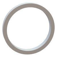 Essentra Components 17W08121 Flat Washer Flat Washer, .695 ID, .812 OD, .093 Thick