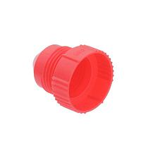 Essentra Components T8A Flared Fitting Plug THREADED PLUG:LDPE RED