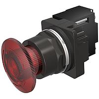 SIEMENS 52BR8BRXB Mushroom PTR,NEMA4X,MTD,FV 6V,FULL ILL RED,LED