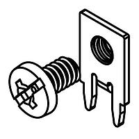 Keystone Electronics 8183-4 Screw Terminals SCREW TERMINAL W/ WHITE SCREW HEAD