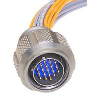 Cinch MD801-007-16MT10-26PE Plugs Miniature D38999 Circular Connector, Plug, Banding Platform, Dual Start Thread, 10-26 Config, Pin Contact, Key E