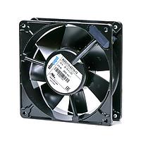 ebm-papst W2G115-AD15-13 Axial Fan DC Axial Fan, 127x127x38mm, 12VDC, 118CFM, 4.5W, 44dBA, Ball Bearing, Terminals