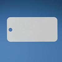 Panduit MT338W21-Q Marker Plate Marker Tag, 304 SS, 1 Hole, 3.38" (86mm)
