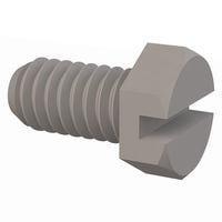 Essentra Components 010832X031 Hex Slotted Hex Slotted Screw, #8-32 Thread, 5/16 Lg