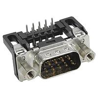 HARTING 09651226803 Plug D-Sub 9pin male angled 2.54mm pitch, stamped, w/o board locks, 4-40UNC screw lock, PL2