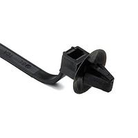 HellermannTyton 111-85850 Cable Tie Mounts 1-Pc Cable Tie/Arrowhead Mount, 8.9"L, 50lb, Mounting Hole Dia. .27".28", PA66HS, Black, 100/pkg