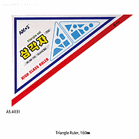Amos A5.4031 Triangle Ruler, 16cm