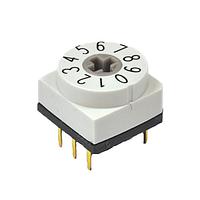 E-Switch RDTDR06R2T Rotary Switches Rotary DIP, BCD, Through Hole, Right Angle, IP67