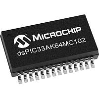 Microchip Technology dsPIC33AK64MC102-I/SS Single-Core Digital Signal Controllers dsPIC33A, FPU, 200MHz, 64K Flash, 16K RAM, MC-PWM, 12-bit ADCs, Op Amps, Comp.