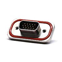 Amphenol Commercial Products MDBRE15PEAN0 High Density D-Sub Connectors SZ 15 HD PIN VER PCB TAILS RUGGED D-SUB