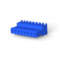 AMP Connectors - TE Connectivity 3-640622-8 Receptacle Assembly FEED THRU W/O TAB 8P blue tin 26 AWG