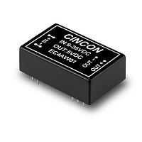Cincon EC4AW04H Isolated DC-DC Converter, 5 to 6 Watt, 4:1 Input Range, 9-36VDC Input, +/-12VDC Output, DIP 1.25x0.80x0.40", 3KVDC min. Isolation
