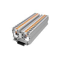 Amphenol Anytek APTS102SDGY00G DIN Rail Terminal Block APT 10mm2/1-1 Feed-through terminal blockSingle layer , 1in-1out Grey