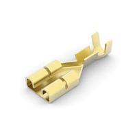 AMP Connectors - TE Connectivity 100495-1 Receptacle 250 FASTON,LIF REC.,16-20 AWG,BR