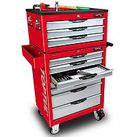 TOPTUL GCAZ0020 + GCAJ0022 333PCS Mechanical Tool Set (red color)