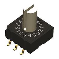 Diptronics RM2AF-10R-V-B Rotary Switches SMD 3x2 TERMINAL RECESSED ACT
