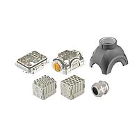 HARTING 10223000004 Connector Kits Han-Yellock 30 Kit for 25pin (crimp) Monoblock - top entry hood, M25 cable gland for 9-18mm  (order contacts seperately)