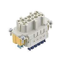 HARTING 09330102778 Inserts Han 10ES Press female insert (w/ PE Press)