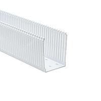 HellermannTyton 184-34001 High Density Slotted Wall Wiring Duct High Density Slotted Wall Wiring Duct, 3" x 4", Adhesive, PVC, White, 120ft/Carton