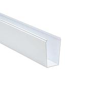 HellermannTyton 181-24001 Solid Wall Wiring Duct Solid Wall Wiring Duct, 2" x 4", Non-Adhesive, PVC, White, 30ft/Box