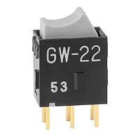 NKK Switches GW22RHP Rocker Switches DPDT ON-ON GRY ROCKER ACTUATOR