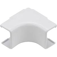 HellermannTyton TSR2W-33-1 Wire Ducting & Raceways Internal Corner Cover, 1-1/4", 1" Bend Radius, PVC, White, 1/bg