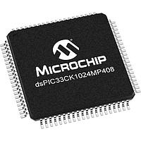 Microchip Technology dsPIC33CK1024MP408-I/PT DSP - Digital Signal Processors & Controllers 16 Bit DSC, Single Core, 1024K Flash, 128K RAM, 100MHz, 80Pin, No CAN