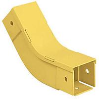 Panduit FIV454X4YL Fitting, Fiber Duct Fitting and Cover, Inside Vertical 45 ,