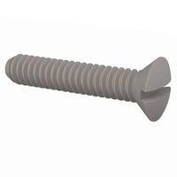 Essentra Components 330256A043 Slotted Countersunk 82 Slotted CSK Screw, #2-56 Thread, 7/16 Lg