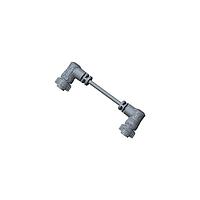 Amphenol LTW AB-CB04FR-CBFR-QD005 Sensor Cables / Actuator Cables X-Lok, Middle Size, Plastic, 10A, 04 pins, Female Connector, Female Contact, Right Angle-to-Right Angle, Push Lock, Overmolded Double Ended, Length 5000mm, IP68