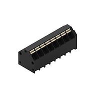 Wurth Elektronik 691809320308 Fixed Terminal Blocks WR-TBL 3.81mm pitch Modular THR Black 45 deg Dual Pin cable entry Screwless Push In 8P