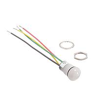 Dialight 657-2495-303F LED Panel Mount Indicators PMI DOME R/G/Y 10-30VDC