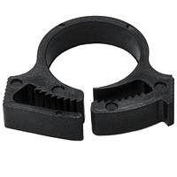 HellermannTyton SNP10GHS0C2 Conduit Clips Snapper Hose Clamp, 0.57" - 0.65" Bundle Diameter, PA66GF13, Black, 100/pkg