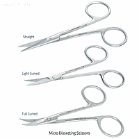 Hammacher HA.HWB003.11 Scissors micro-dissecting, Curved, 110mm