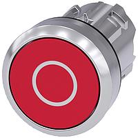 SIEMENS 3SU10500AB200AD0 Flat Button PUSHBUTTON, MOM, RED, FLUSH