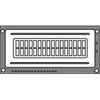 Hantronix HDM16216L-B-L30S COG LCD Character Display Modules Yellow Transflective Yellow LED Backlight
