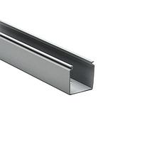 HellermannTyton 181-22006 Solid Wall Wiring Duct Solid Wall Wiring Duct, 2" x 2", Non-Adhesive, PVC, Gray, 30ft/Box