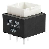 NKK Switches UB215SKW036B Pushbutton Switches LOW PROFILE PUSHBUTTON