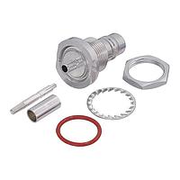 Radiall R164329000W Connectors QN / STRAIGHT BULKHEAD JACK FULL CRIMP PANEL SEAL CABLE 5/50 S