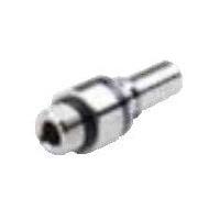 Wakefield Thermal LP4C-25-SAE-M-B Connectors Liquid Connector, 1/4" Thread, SAE, Valved, In-Line Insert, Male