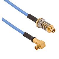 Amphenol SV Microwave FV67SMPM-047-FRSMPM-120 RF Cable Assemblies VITA 67.1/2 SMPM to SMPM R/A F 12"Cable