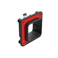 Amphenol SINE Systems ARBF-2C Accessories Interface Flange for 48, 60 Position Receptacles, Keyed C, Black