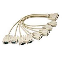Advantech OPT8H-AE D-Sub Cable 1m Male DB-62 to 8x Male DB-9 Cable